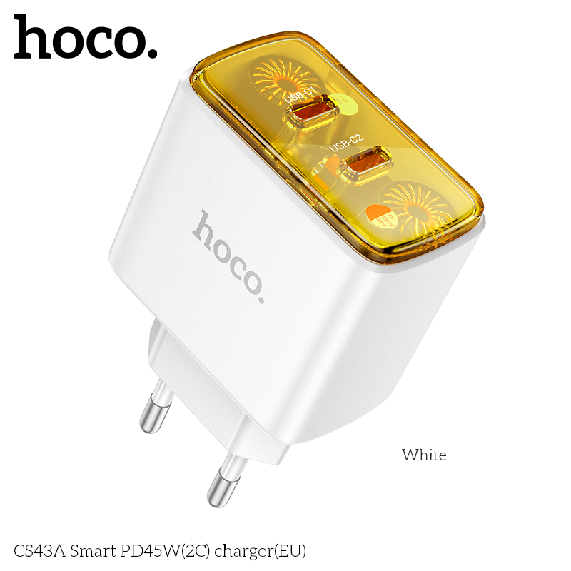 Cốc sạc CS43A Smart PD45W(2C)(EU)